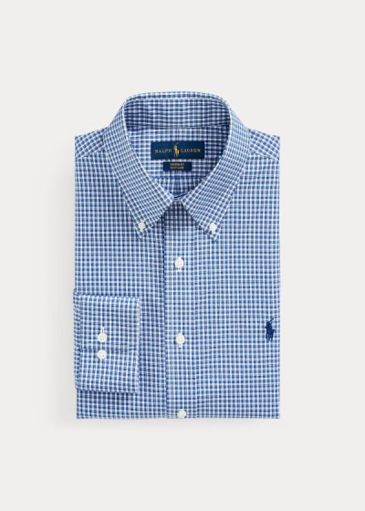 Polo Ralph Lauren Slim Fit Plaid Oxford Skjorte Herre Danmark (RYAPT1307)